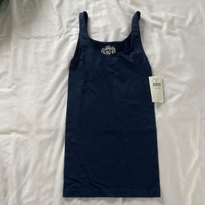 Sugarlips NWT navy stretch tank OSFA